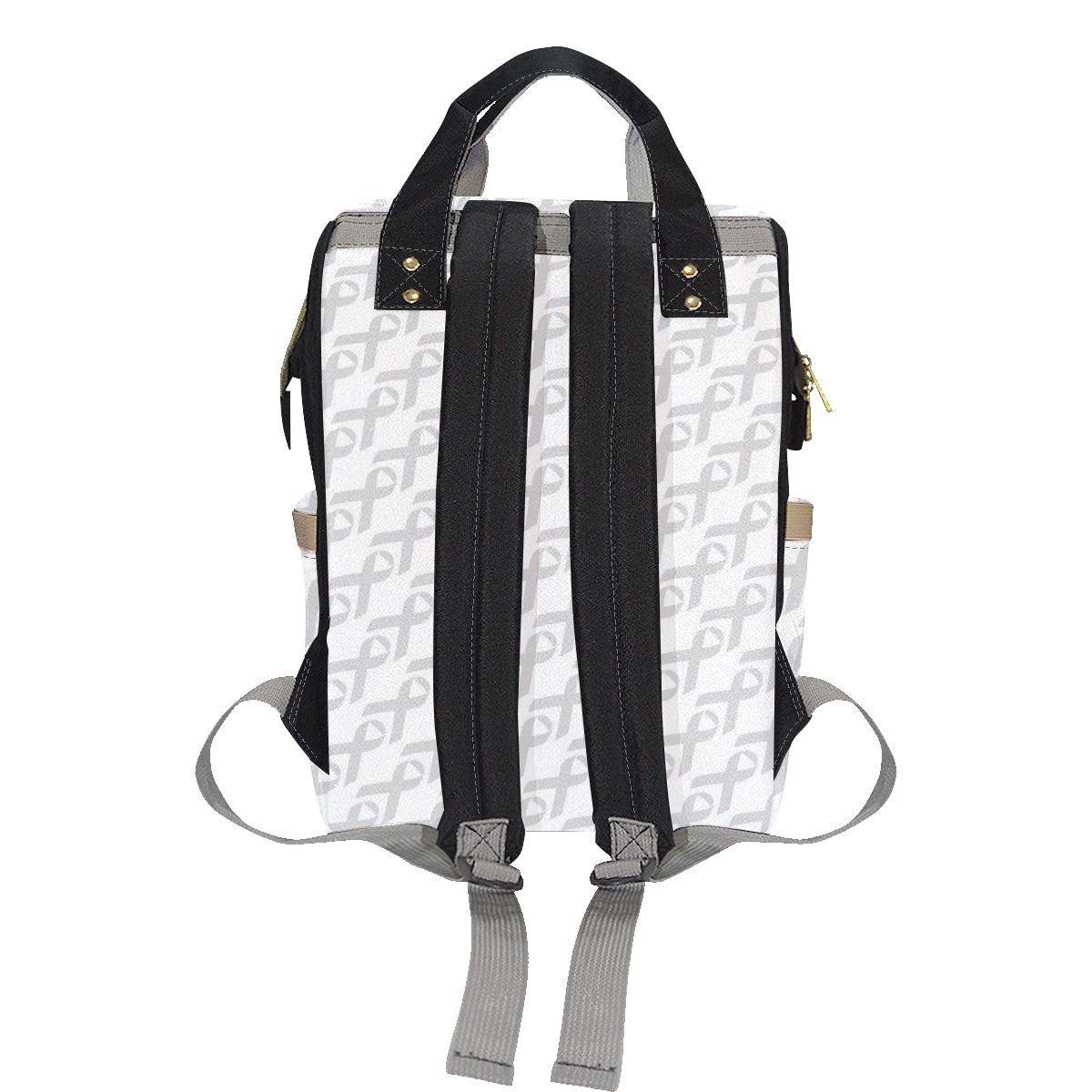 Brain cancer Pattern Print Design 02 Diaper Bag Backpack