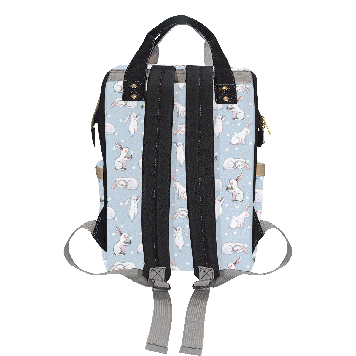 Rabbit Pattern Print Design RB06 Diaper Bag Backpack