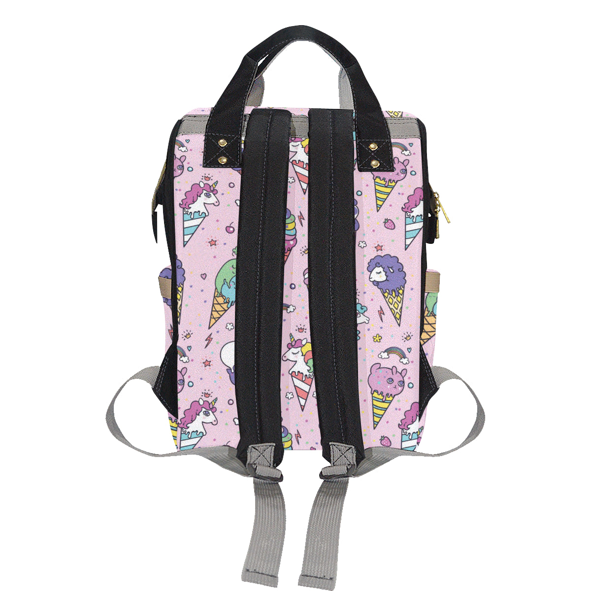 Ice Cream Pattern Print Design IC05 Diaper Bag Backpack
