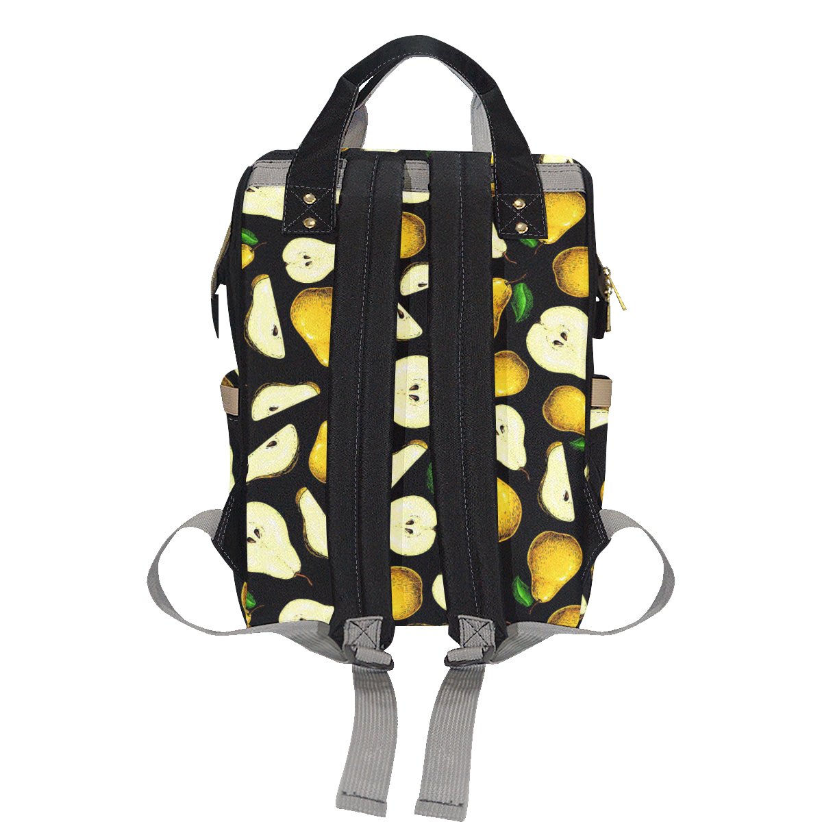 Pear Pattern Print Design PE01 Diaper Bag Backpack