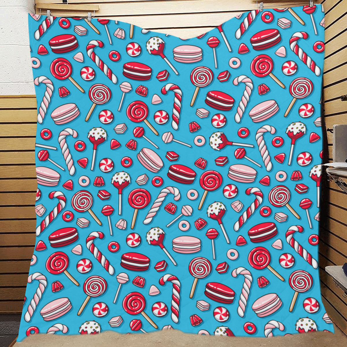 Candy Pattern Print Design 05 Premium Quilt