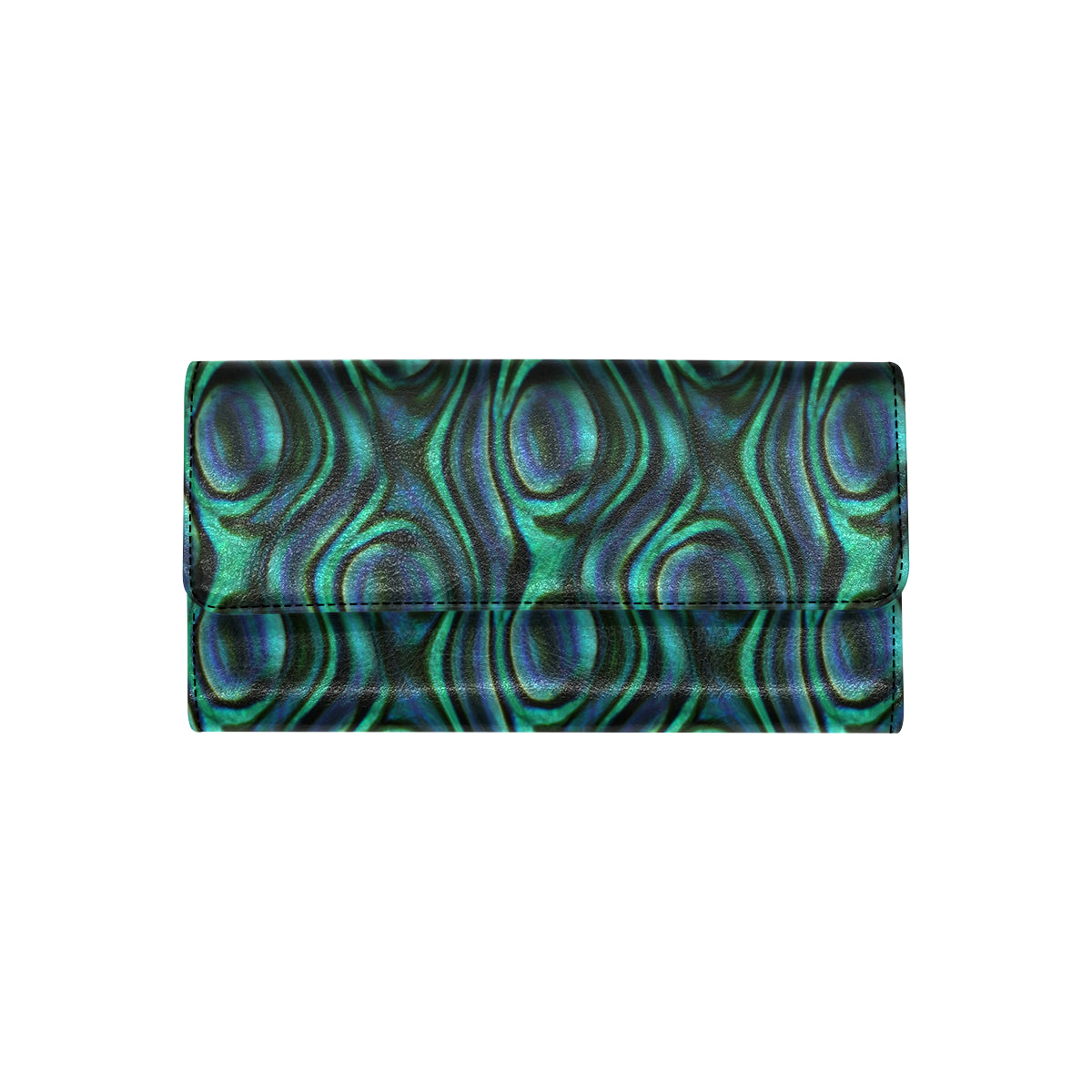 Abalone Pattern Print Design 01 Women's Trifold Wallet