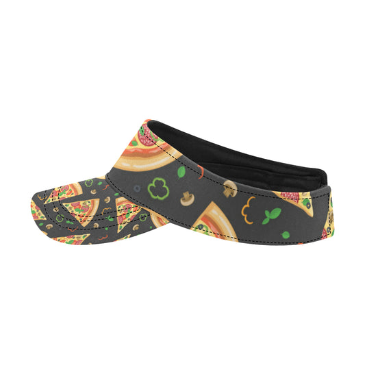 Pizza Pattern Print Design A02 Unisex Sun Visor