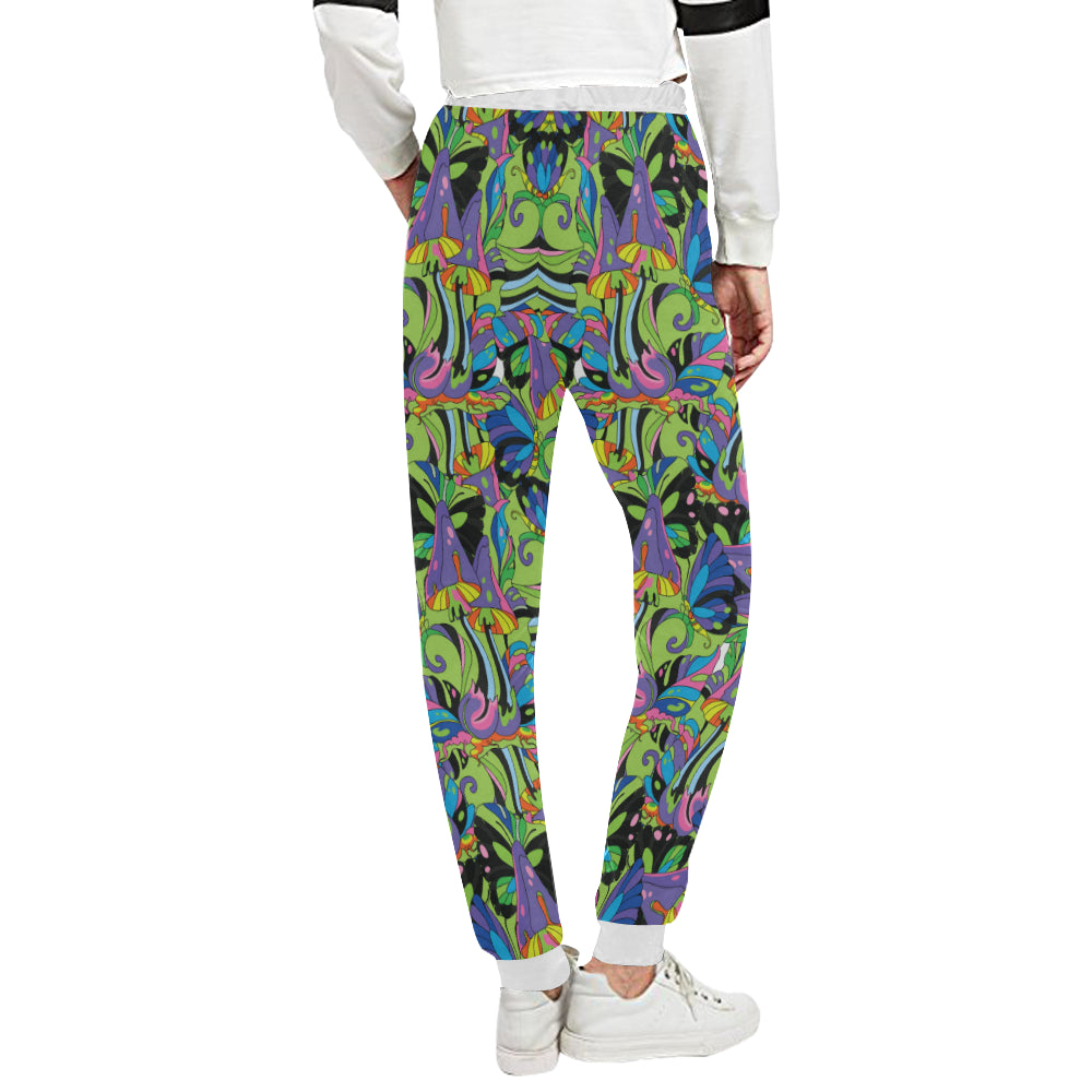 Psychedelic Trippy Mushroom Themed Unisex Sweatpants