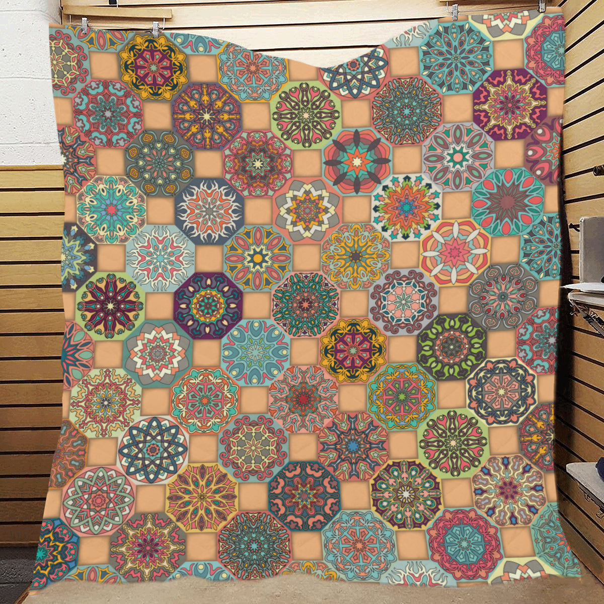 Boho Pattern Print Design 07 Premium Quilt