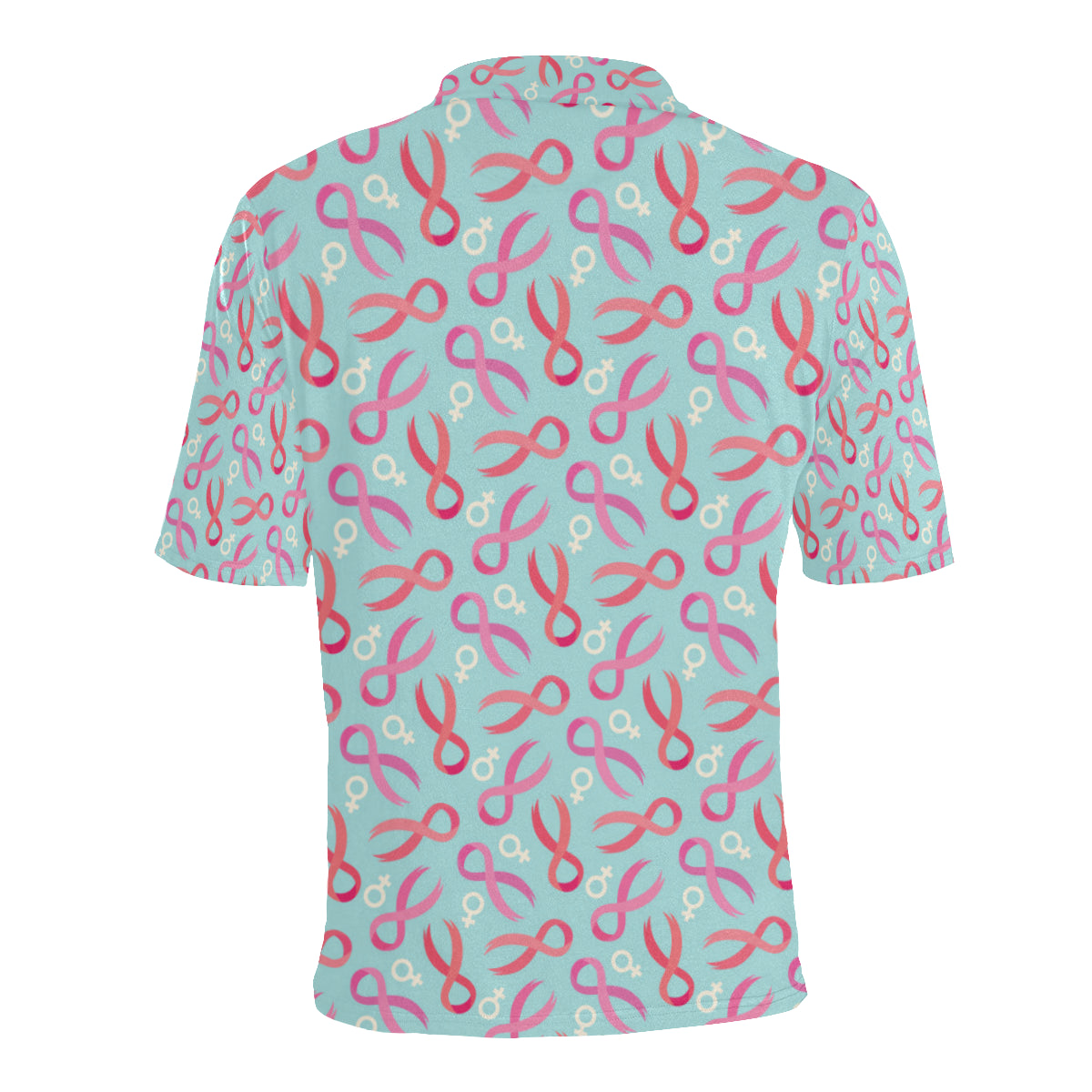 Breast cancer Pattern Print Design 03 Men Polo Shirt