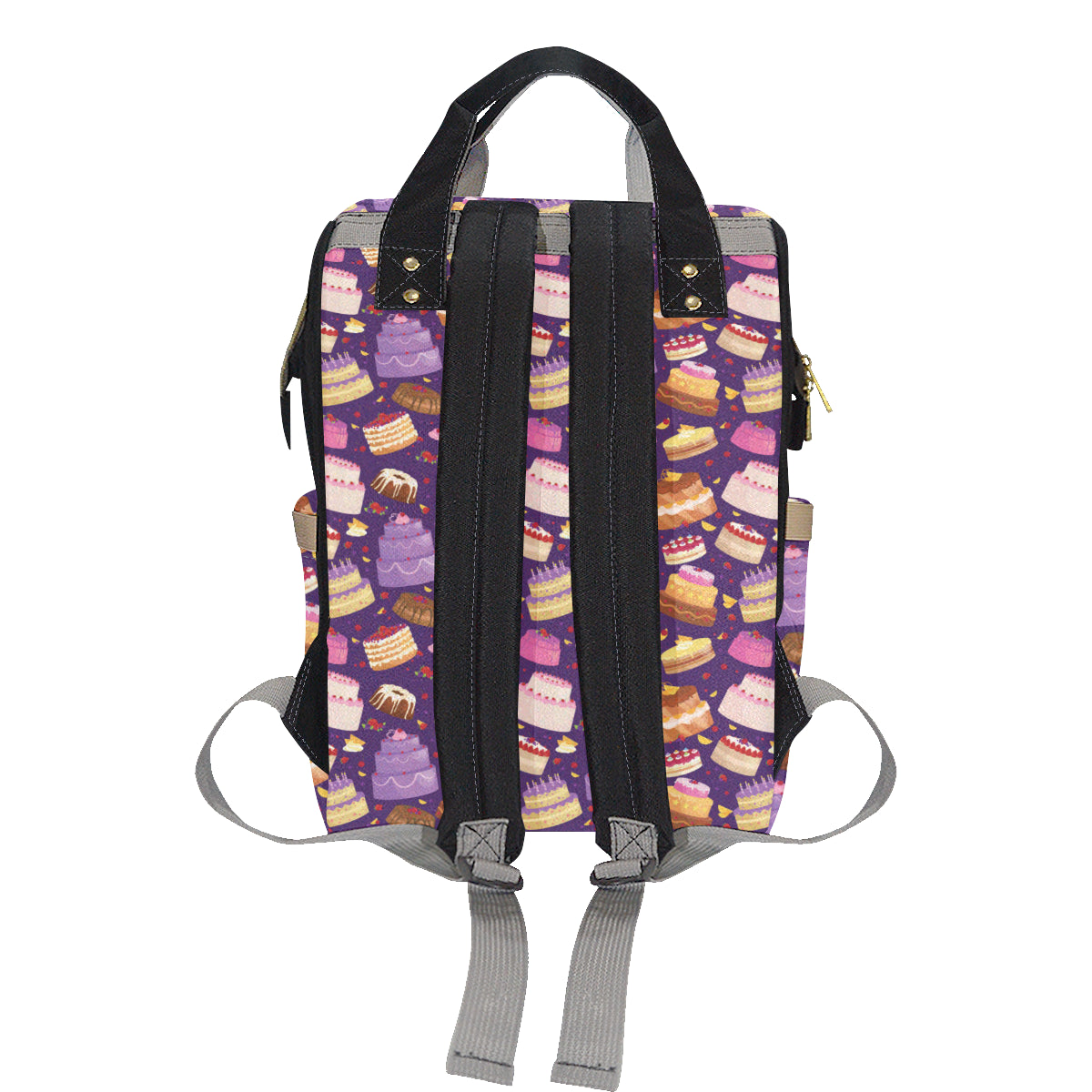 Cake Pattern Print Design 05 Diaper Bag Backpack