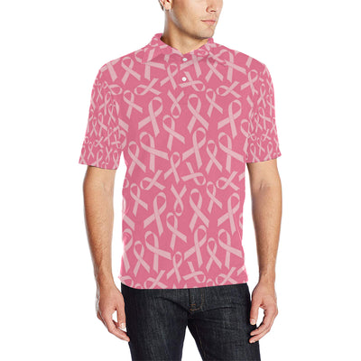 Breast Cancer Awareness Themed Men Polo Shirt