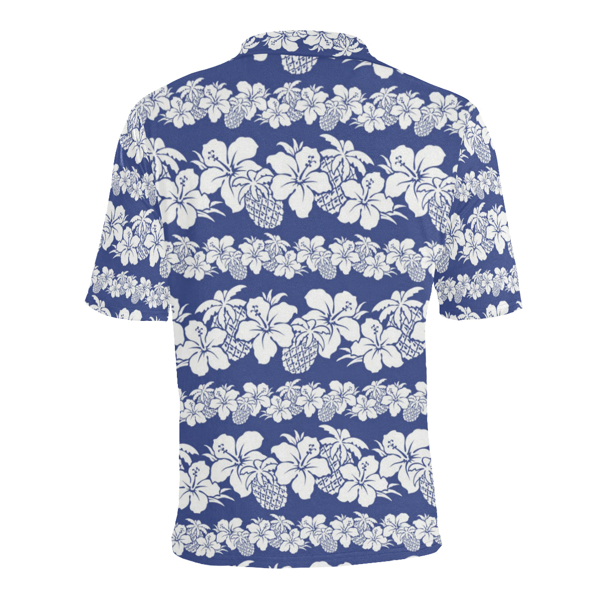 Hawaiian Themed Pattern Print Design H07 Men Polo Shirt