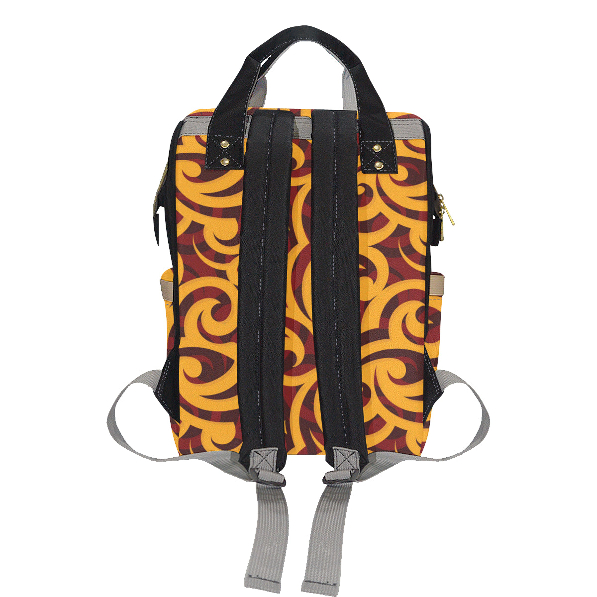 Maori Pattern Print Design 02 Diaper Bag Backpack