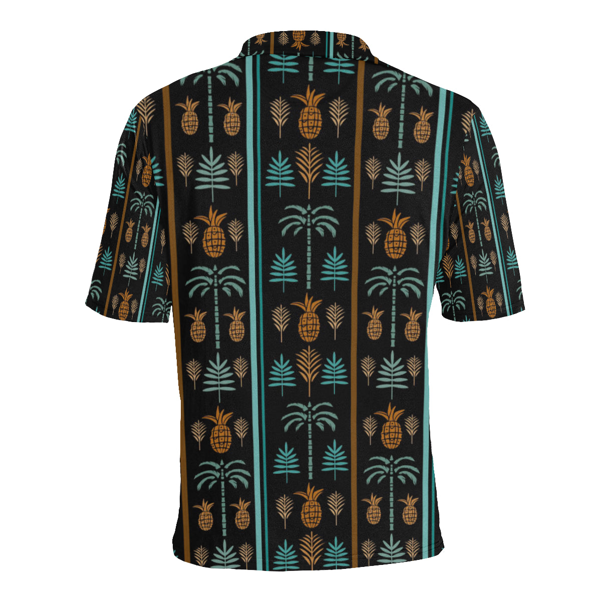 Hawaiian Themed Pattern Print Design H023 Men Polo Shirt