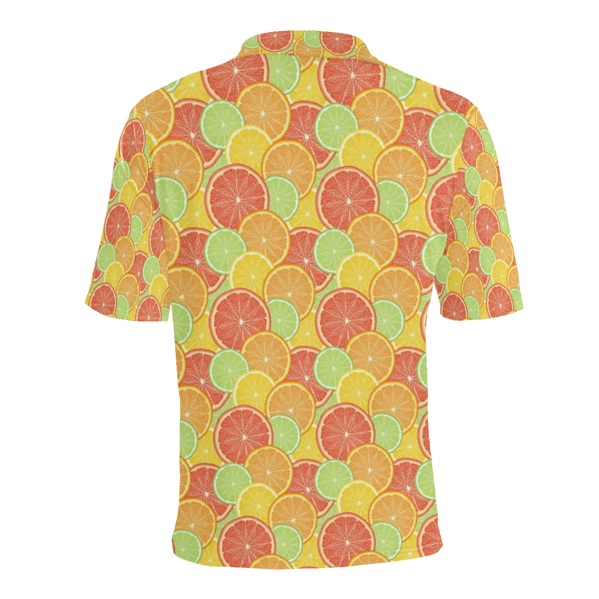 Grapefruit Pattern Print Design GF01 Men Polo Shirt