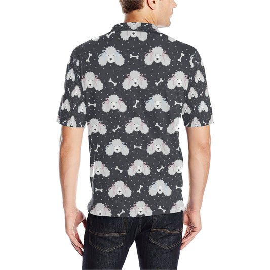 Poodle Pattern Print Design A03 Men Polo Shirt