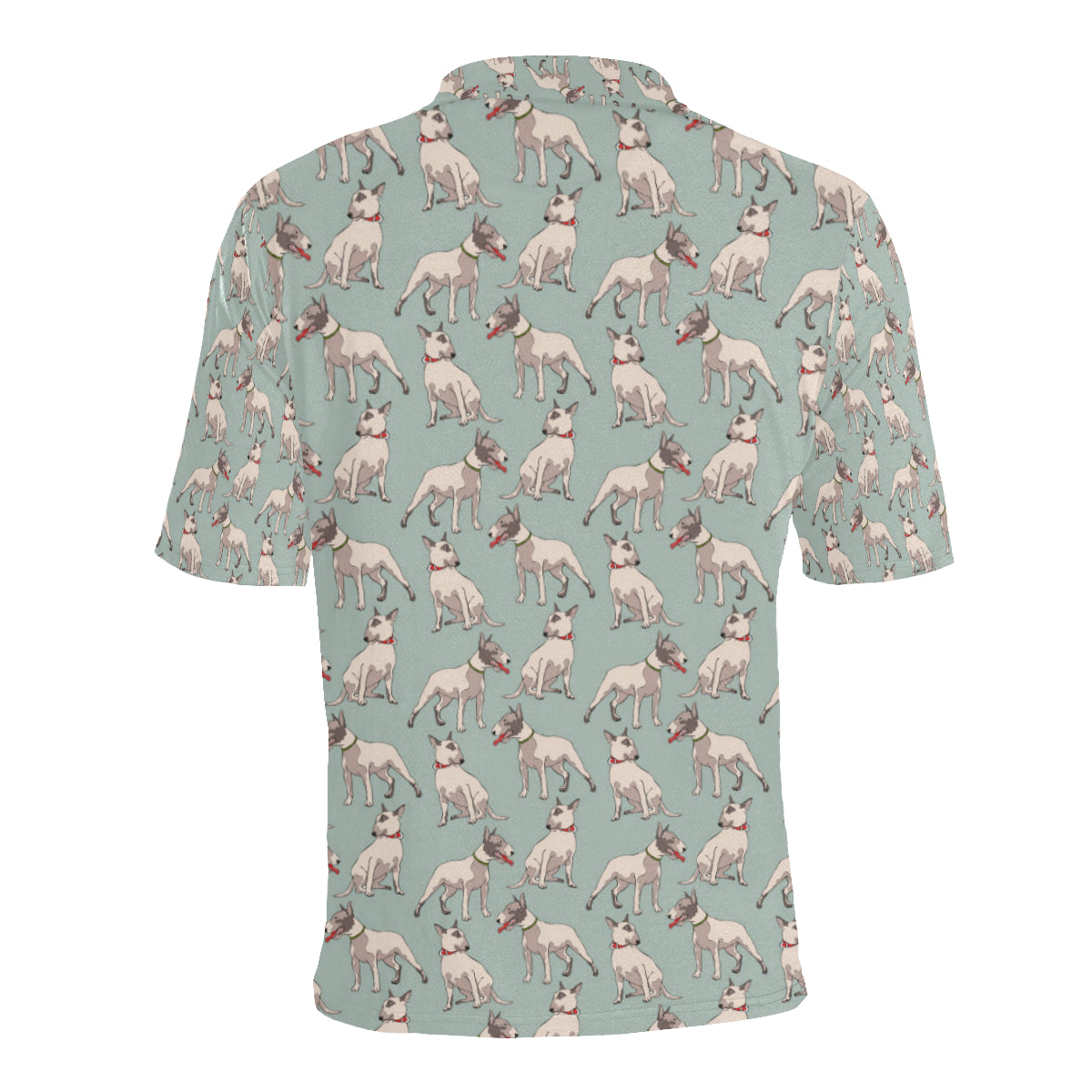 Bull Terrier Cute Print Pattern Men Polo Shirt