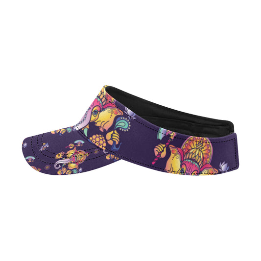 Ganesha Pattern Print Design 04 Unisex Sun Visor