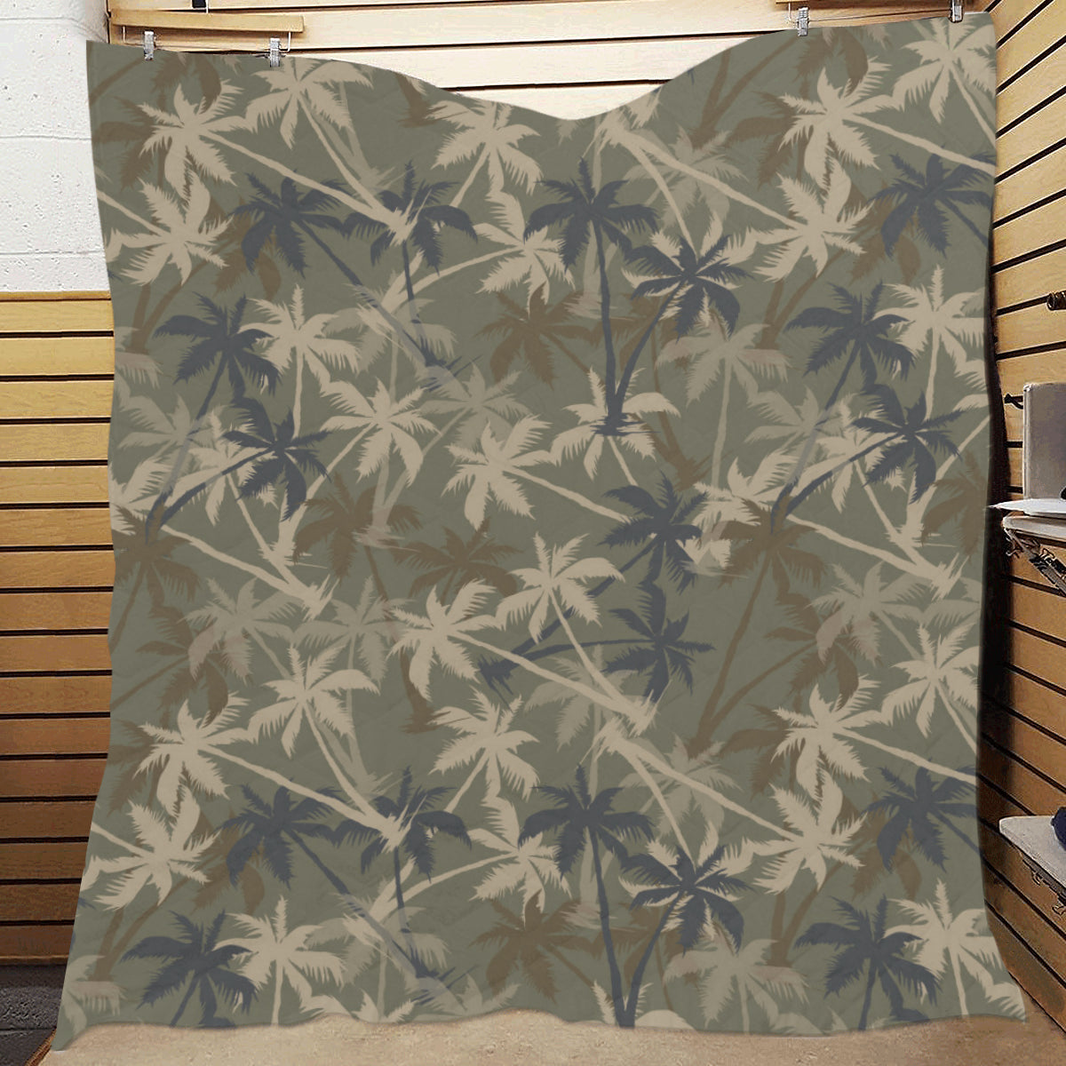Palm Tree camouflage Premium Quilt