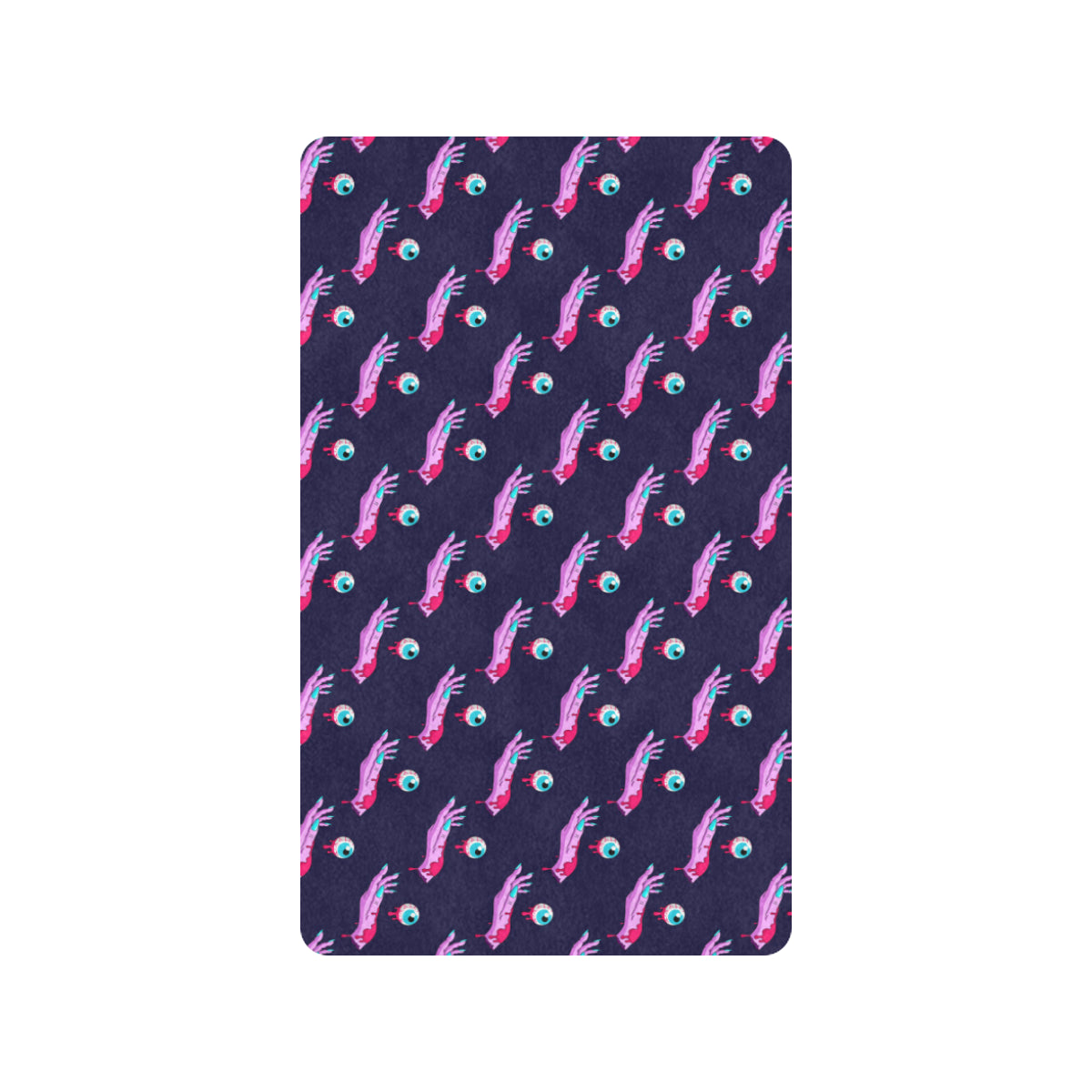 Zombie Pink Hand Design Pattern Print Rubber Doormat