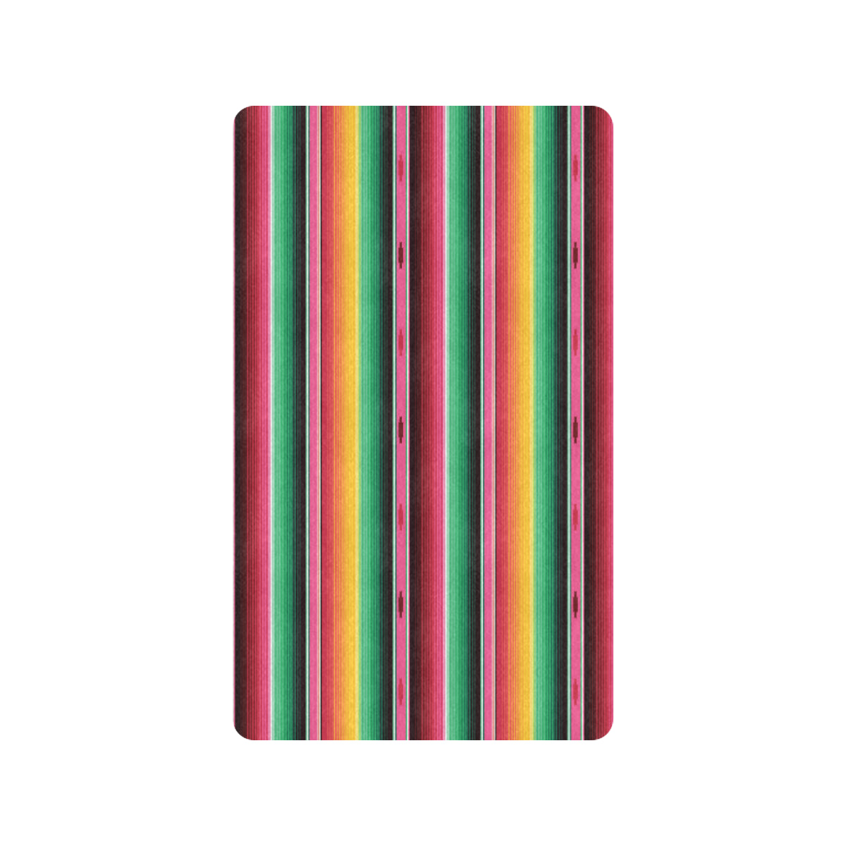 Mexican Blanket Classic Print Pattern Rubber Doormat