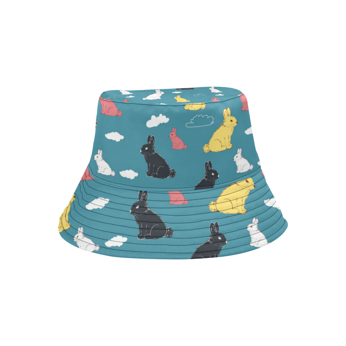 Rabbit Pattern Print Design RB014 Unisex Bucket Hat