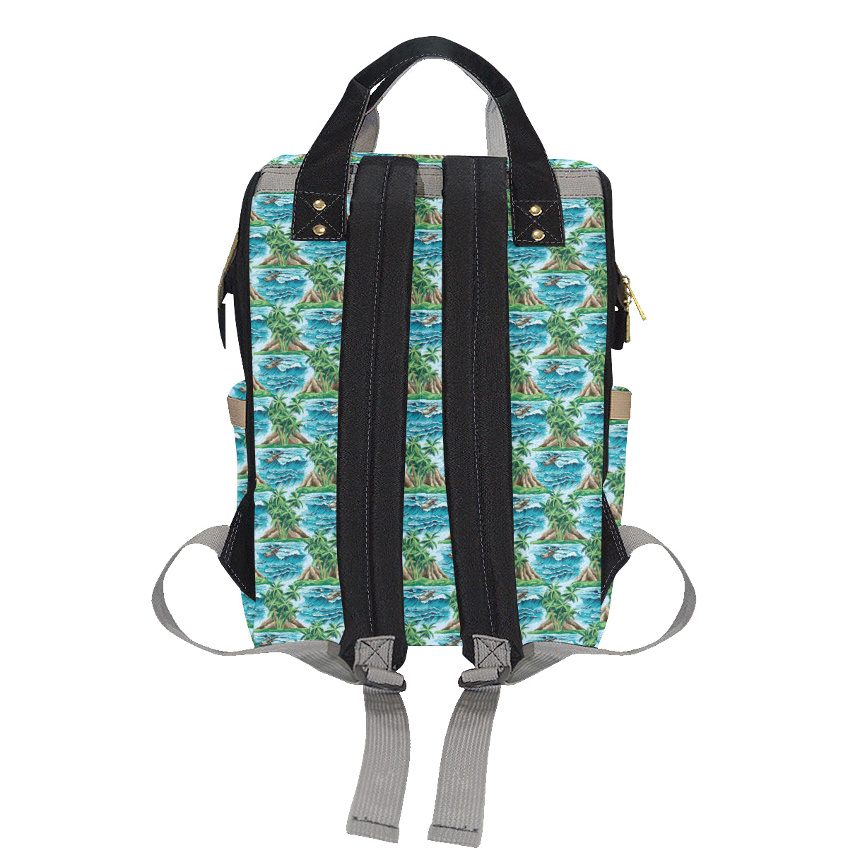 Palm Tree Hawaiian Themed Design Print Diaper Bag Backpack