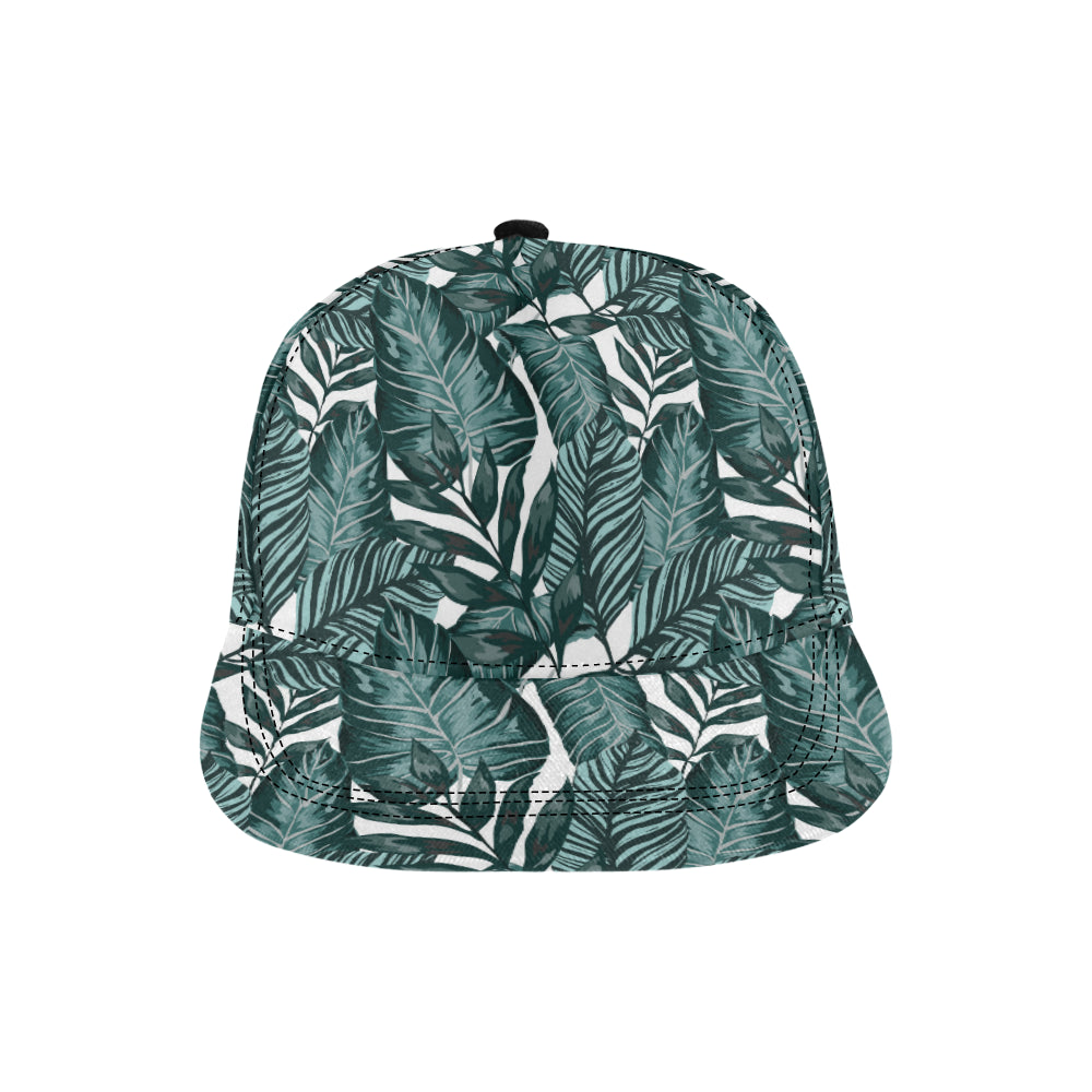 Tropical Palm Leaves Pattern Snapback Cap
