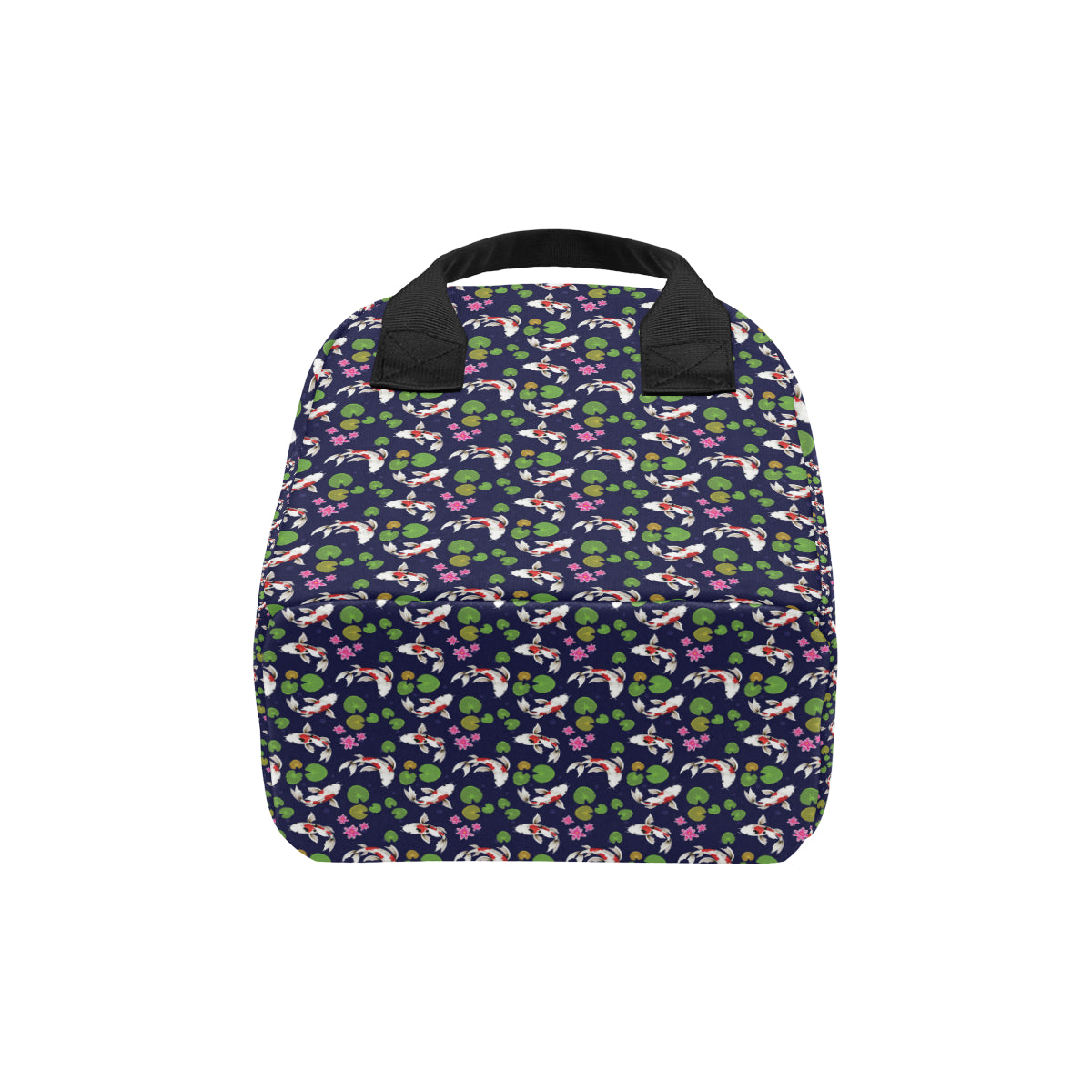Koi Carp Pattern Design Themed Print Insulated Lunch Bag