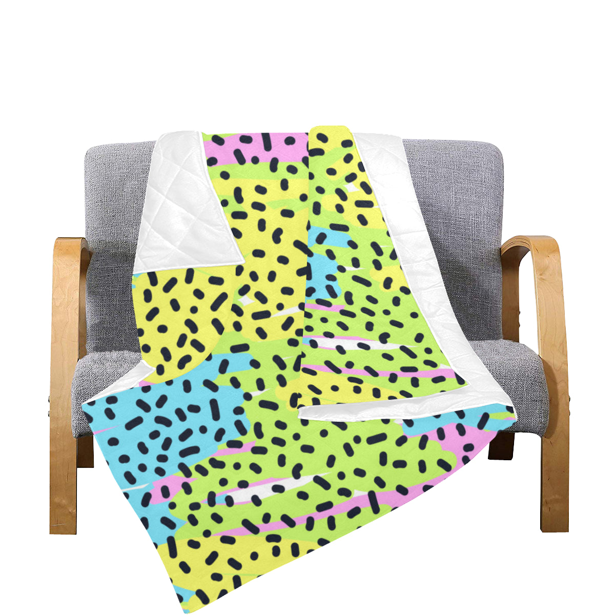 90s Pattern Print Design 2 Premium Quilt