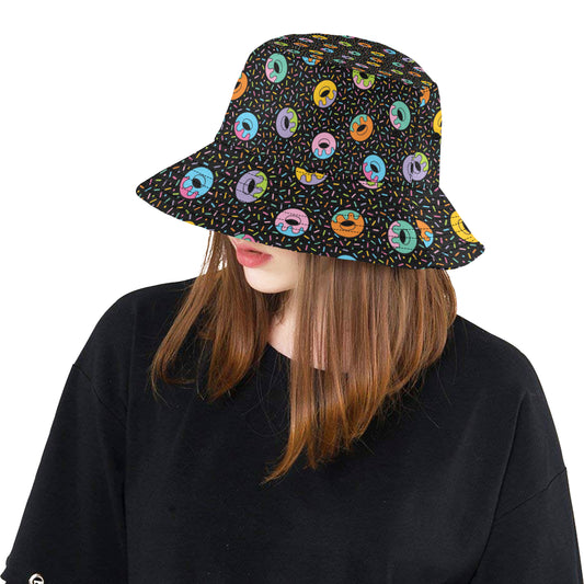 Donut Pattern Print Design DN012 Unisex Bucket Hat