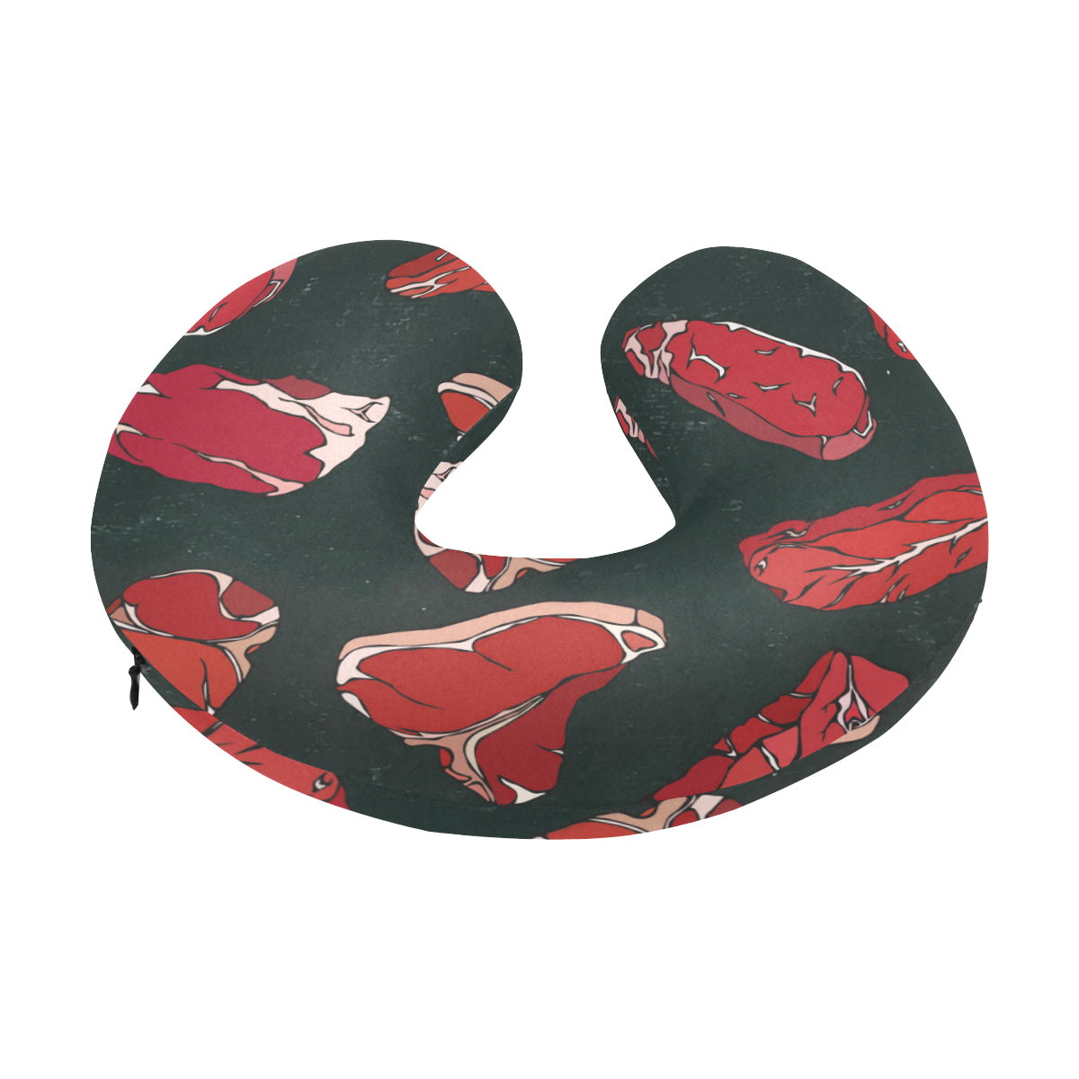 Meat Pattern Print Design 01 U-Shaped Travel Neck Pillow