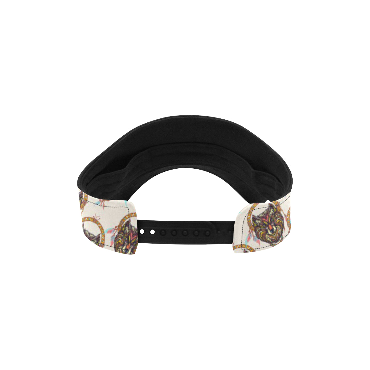 Wolf Tribal Dream Catcher Design Print Unisex Sun Visor