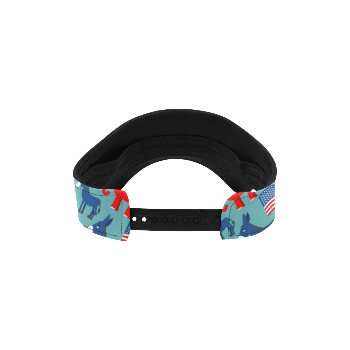 Donkey Red Elephant Pattern Print Design 03 Unisex Sun Visor