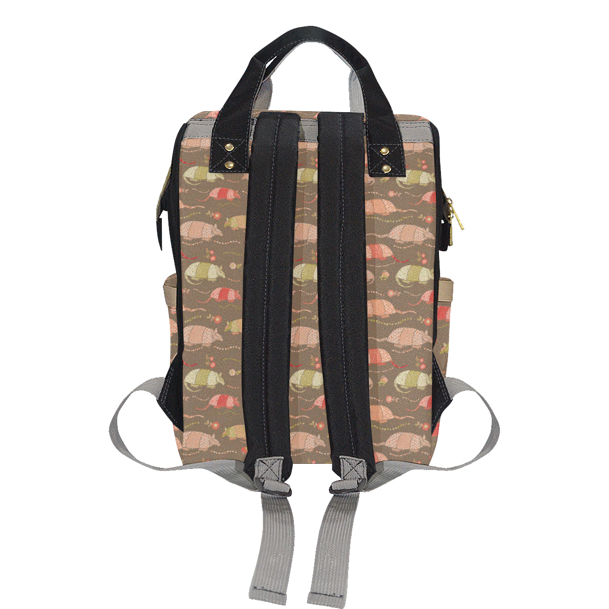 Armadillo Pattern Print Design 04 Diaper Bag Backpack