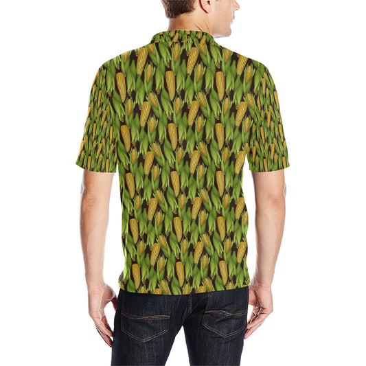 Agricultural Corn cob Print Men Polo Shirt