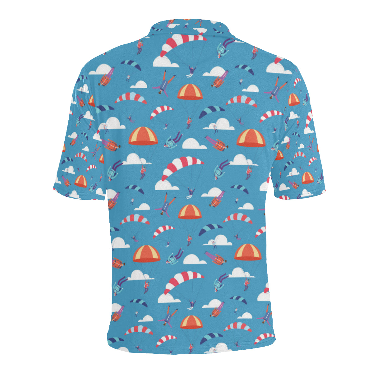 Skydiving Pattern Print Design 03 Men Polo Shirt