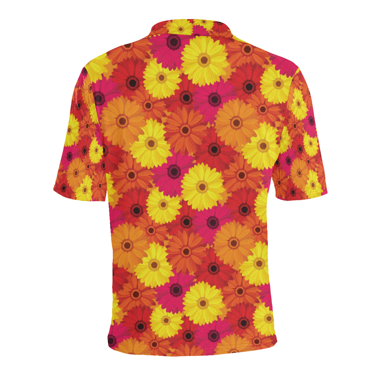 Gerberas Pattern Print Design GB05 Men Polo Shirt