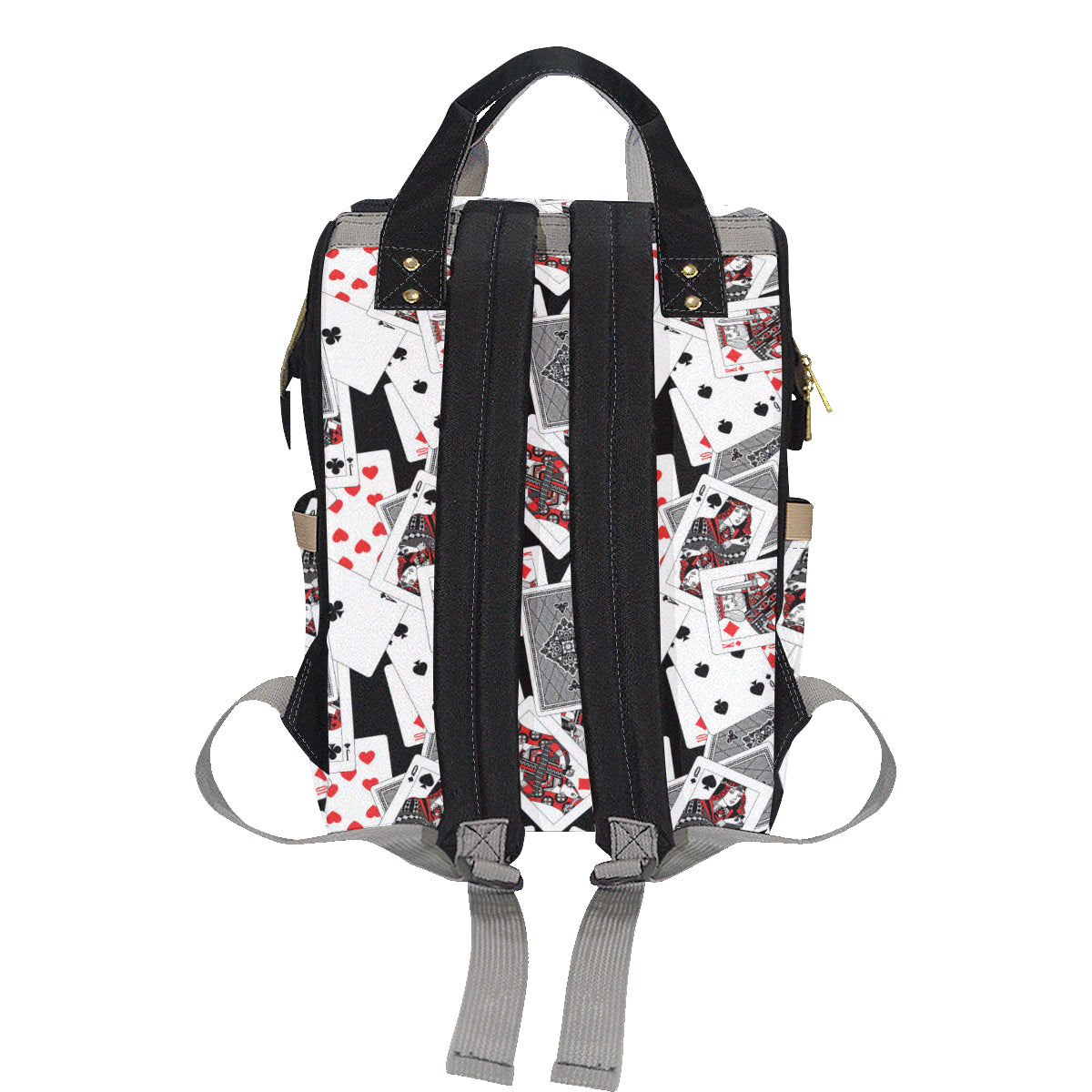 Poker Cards Pattern Print Design A04 Diaper Bag Backpack