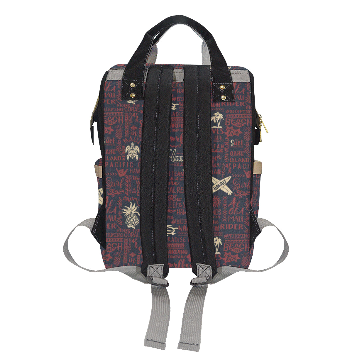 Hawaiian Themed Pattern Print Design H017 Diaper Bag Backpack