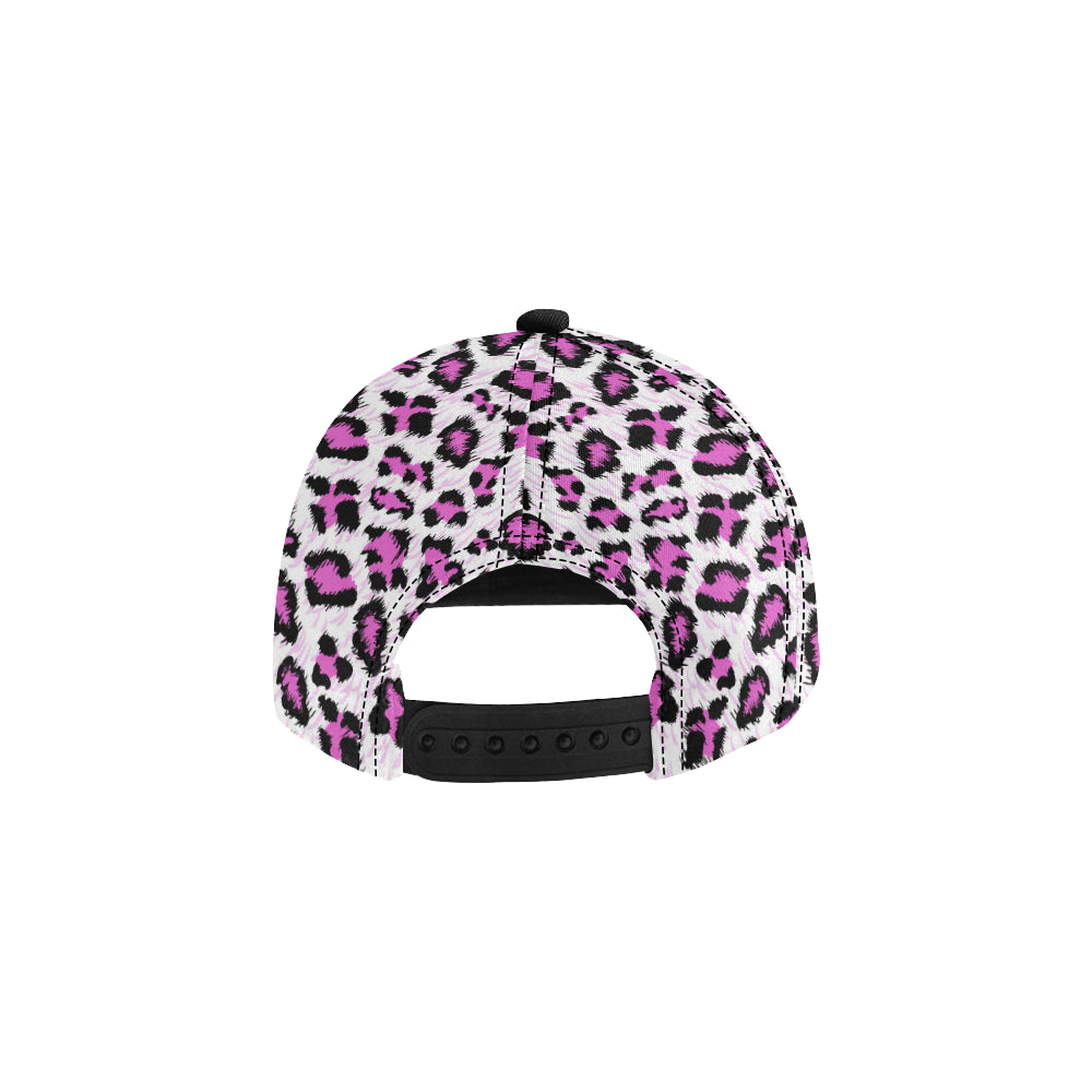 Leopard Pink Skin Print Snapback Cap