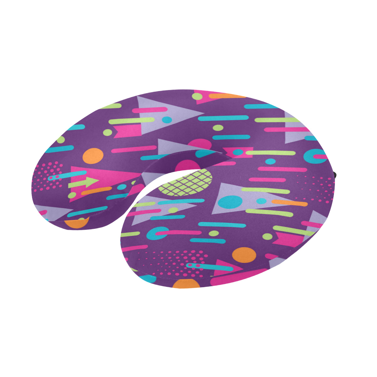 90s Pattern Print Design 4 U-Shaped Travel Neck Pillow