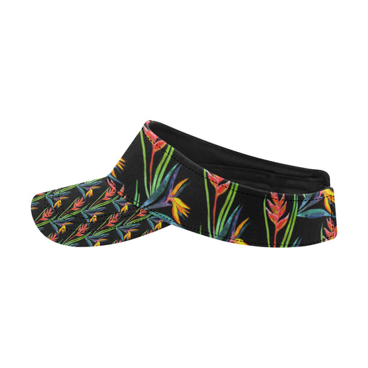 Heliconia Pattern Print Design HL04 Unisex Sun Visor