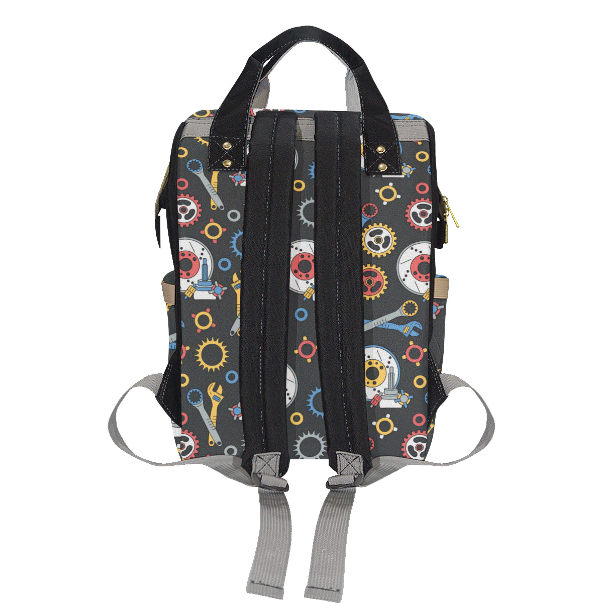 Mechanic Pattern Print Design 01 Diaper Bag Backpack