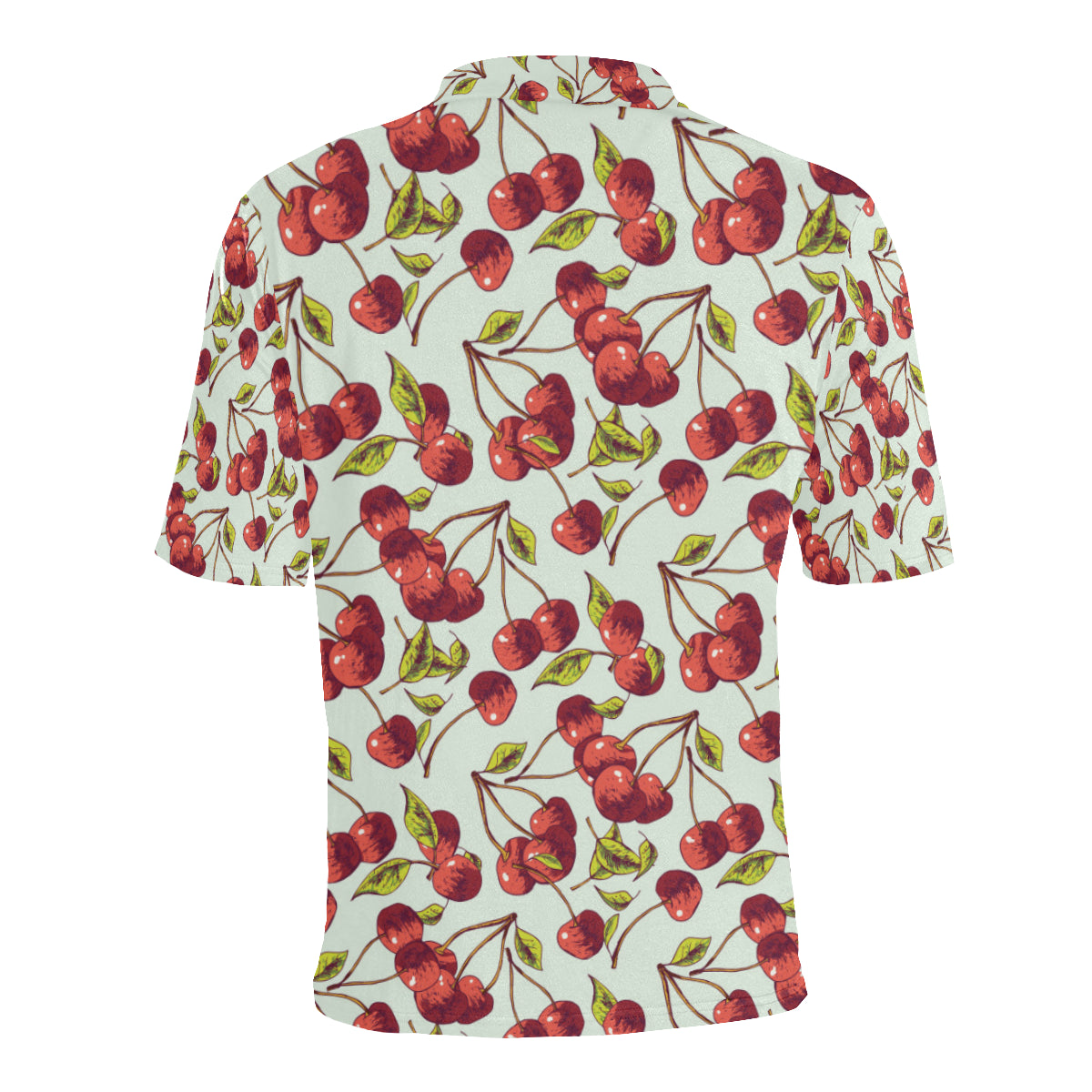 Cherry Hand Draw Men Polo Shirt