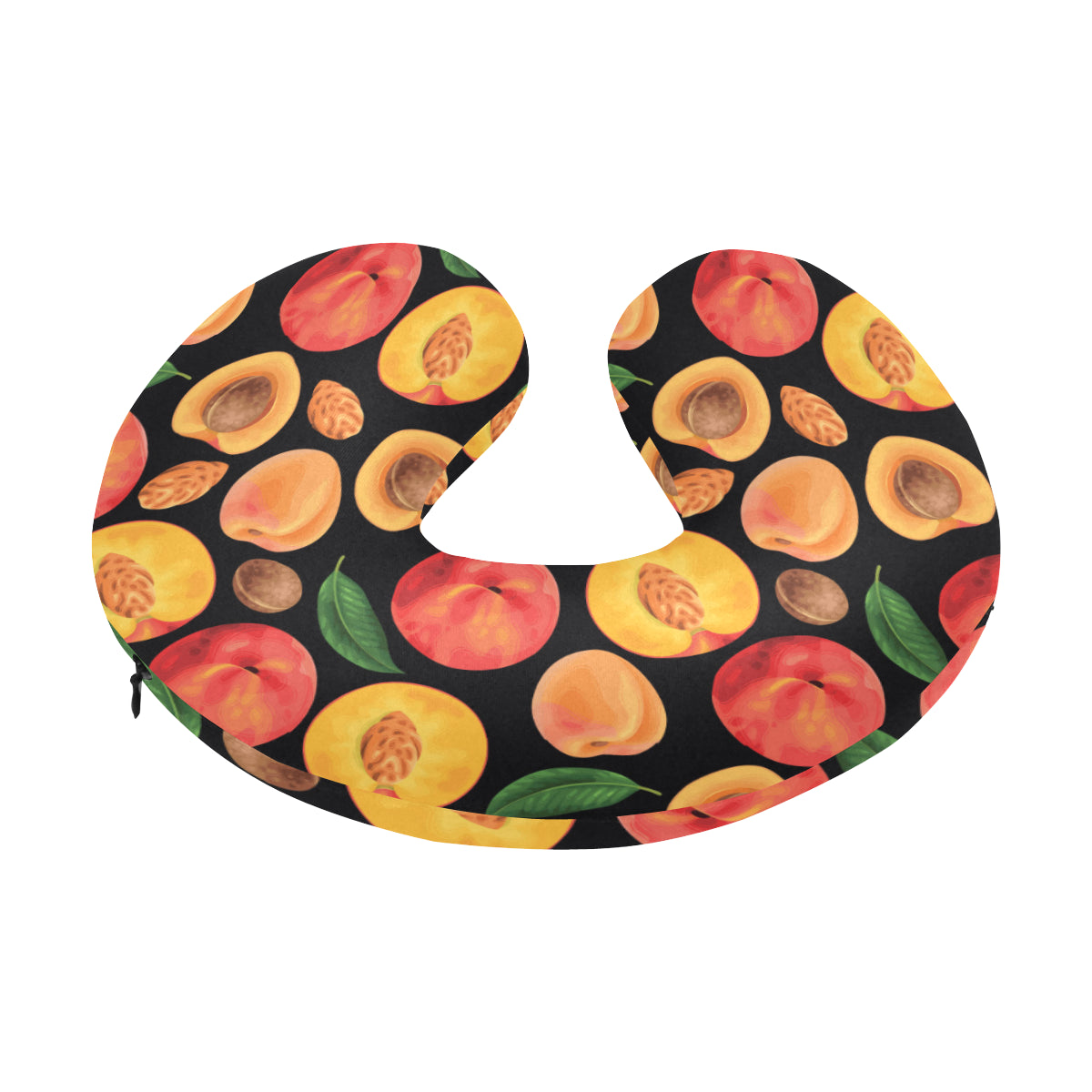 Peach Pattern Print Design A02 U-Shaped Travel Neck Pillow