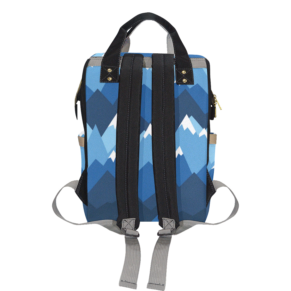 Mountain Pattern Print Design 04 Diaper Bag Backpack