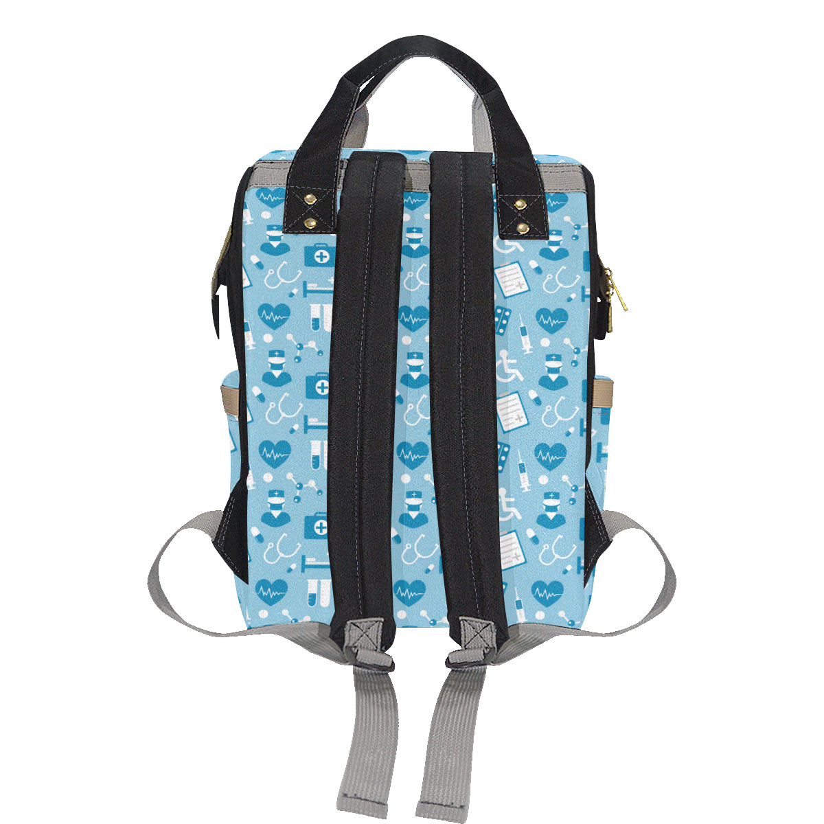 Medical Pattern Print Design 05 Diaper Bag Backpack