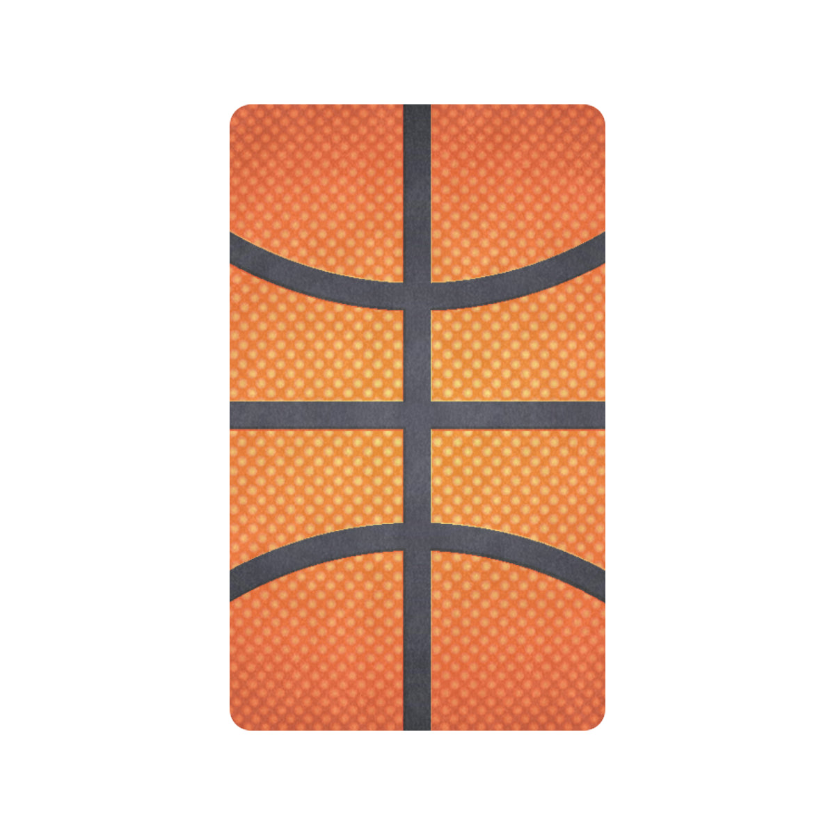 Basketball Texture Print Pattern Rubber Doormat
