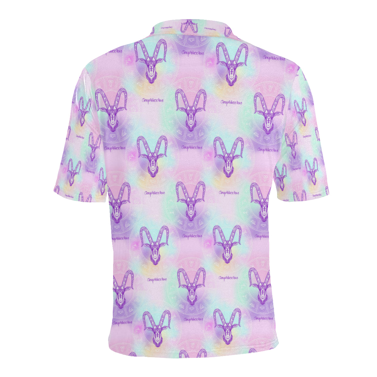 Capricorn Zodiac Pattern Print Design 02 Men Polo Shirt