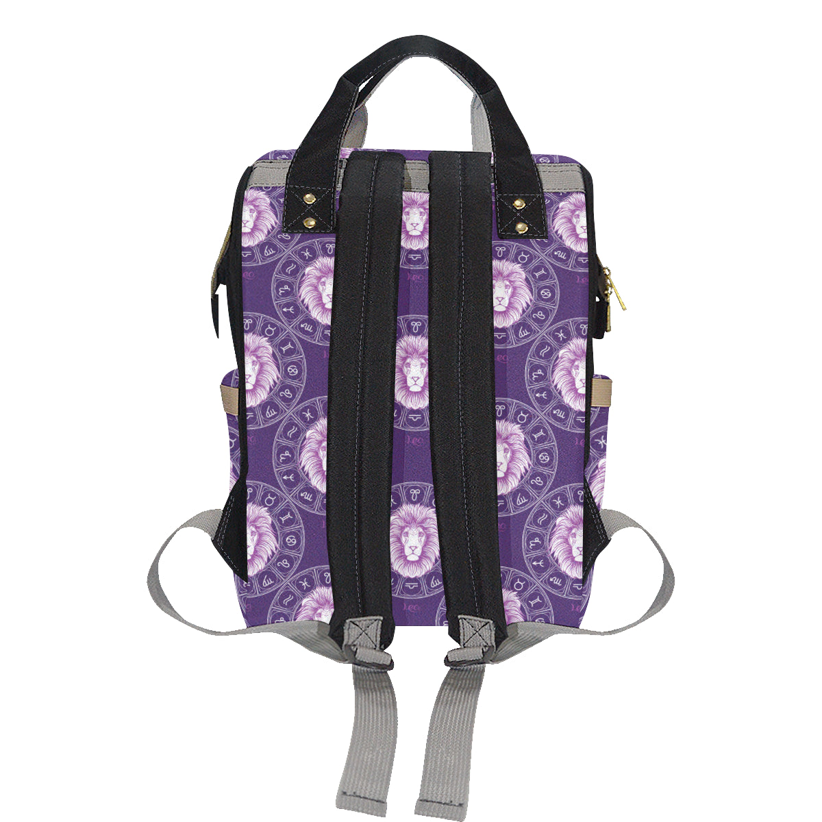 Leo Pattern Print Design 04 Diaper Bag Backpack