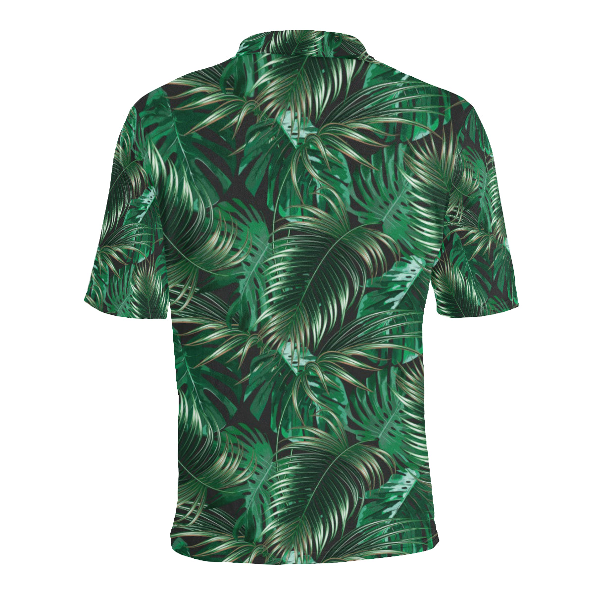 Tropical Flower Pattern Print Design TF012 Men Polo Shirt