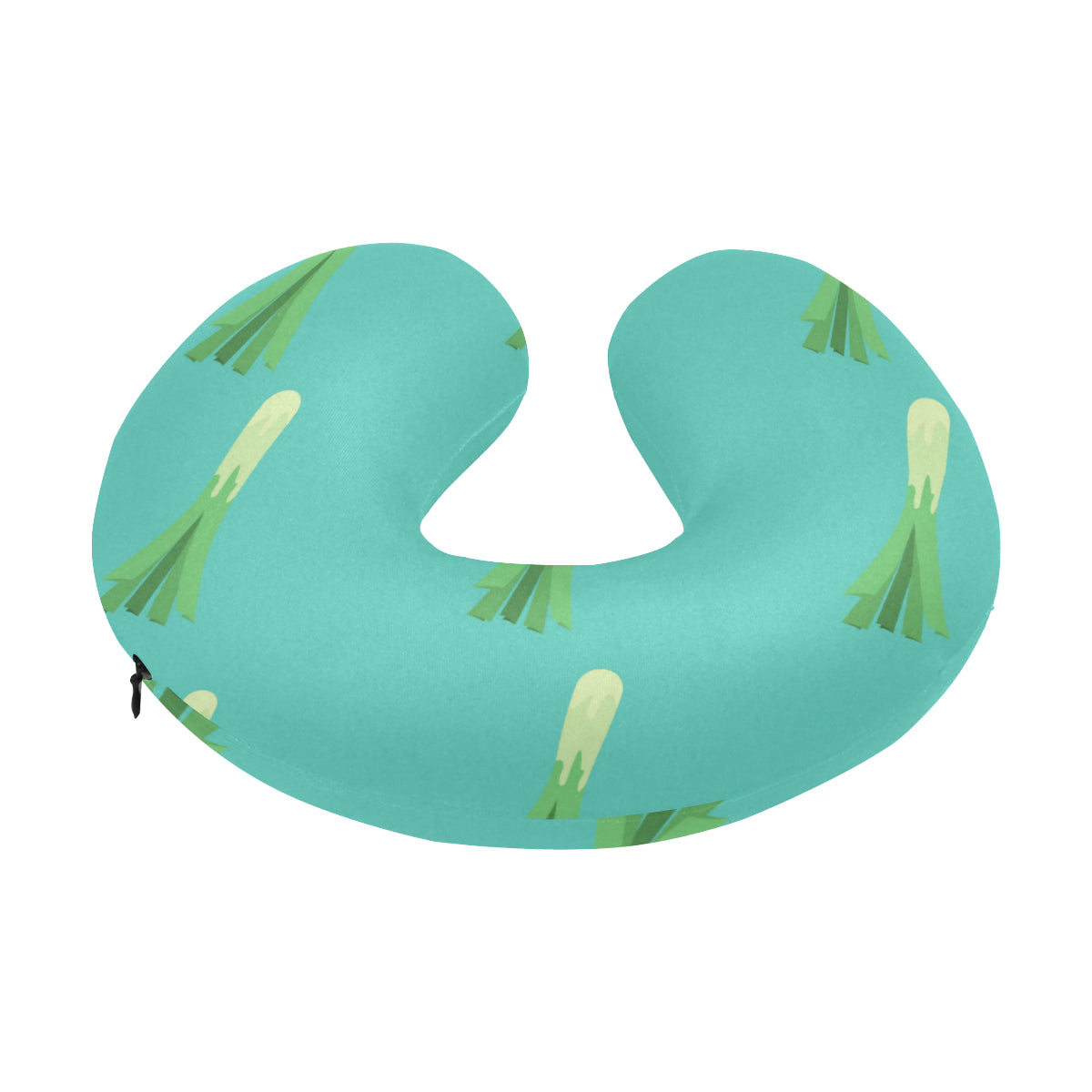 Leek Pattern Print Design 01 U-Shaped Travel Neck Pillow